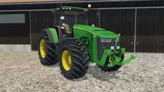 John Deere 8370R animated steering pour Farming Simulator 2015