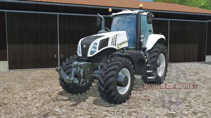 New Holland T8.435 ultra whitᶒ für Farming Simulator 2015