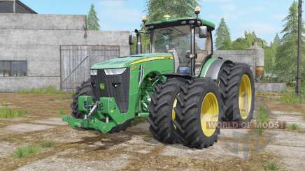 John Deere 8320R&8370R double wheels pour Farming Simulator 2017