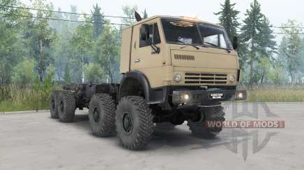 KamAZ-63501 mit erhöhter Bodenfreiheit für Spin Tires