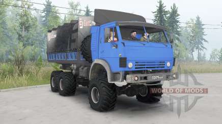 KamAZ-4310 bleu vif pour Spin Tires