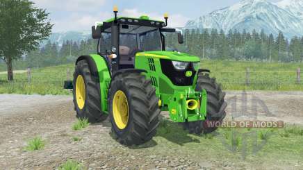 John Deere 6170R with weights für Farming Simulator 2013
