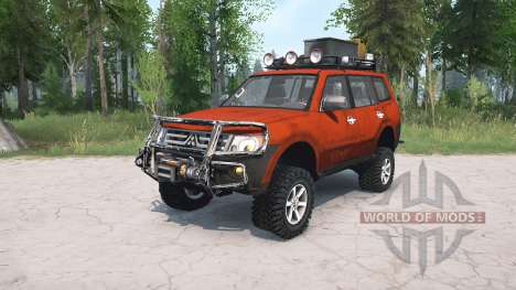 Mitsubishi Pajero 5-door 2006 lifted pour Spintires MudRunner