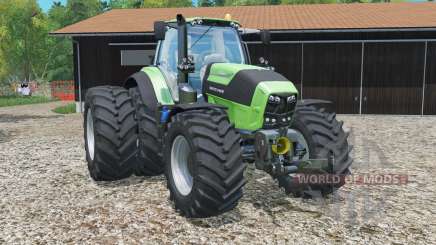 Deutz-Fahr 7250 TTV Agrotron rear twin wheels pour Farming Simulator 2015