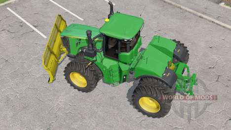 John Deere 9620R with silage blade pour Farming Simulator 2017