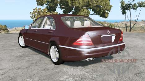 Mercedes-Benz S 600 (W220) 2005 pour BeamNG Drive