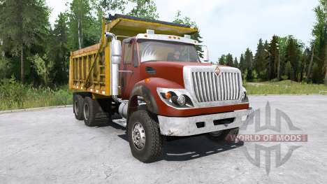 International WorkStar 6x4 Dump Truck 2008 pour Spintires MudRunner