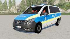 Mercedes-Benz Vito Kastenwagen (W447) Polizei pour Farming Simulator 2017