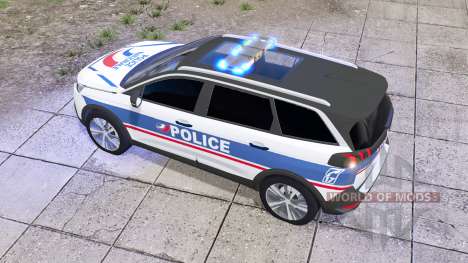 Peugeot 5008 Police National pour Farming Simulator 2017