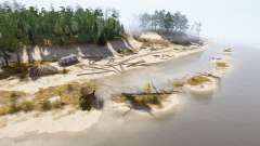 La broche de sable de la rivière pour MudRunner