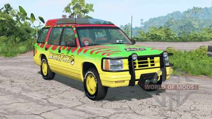 Gavril Roamer Tour Car Jurassic Park v4.2 pour BeamNG Drive