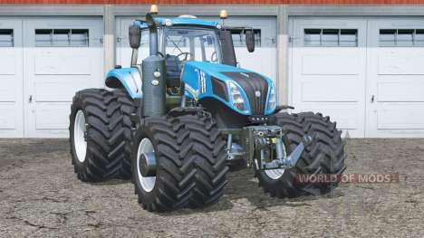 New Holland T8.435〡 roues de duel à clous pour Farming Simulator 2015