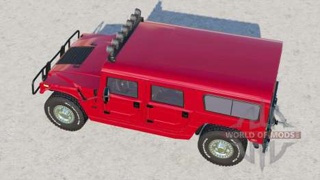 Hummer H1 Alpha Wagon 2005〡 rouge pourpre pour Farming Simulator 2017