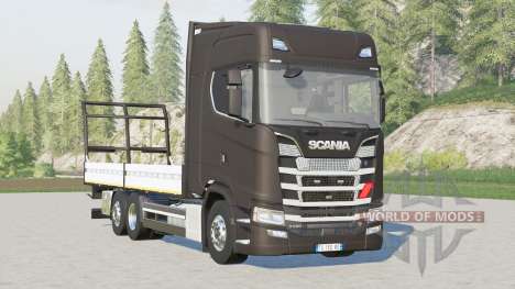 Scania Série S Highline〡platforme pour balles pour Farming Simulator 2017