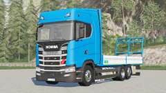 Scania Série S Highline〡platforme pour balle v1.3 pour Farming Simulator 2017