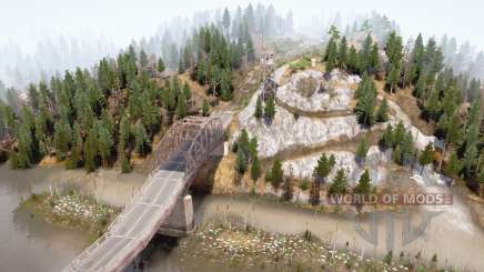 Fleuve et pont pour MudRunner