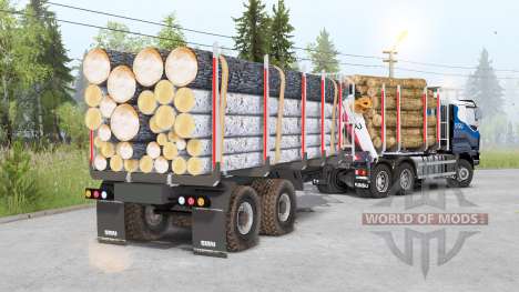Sisu C600 Timber Truck v1.2 für Spin Tires