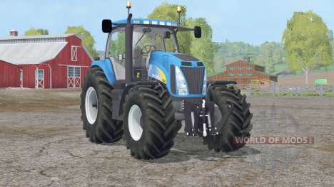 New Holland T8020〡Real-Abgaspartikelsystem für Farming Simulator 2015