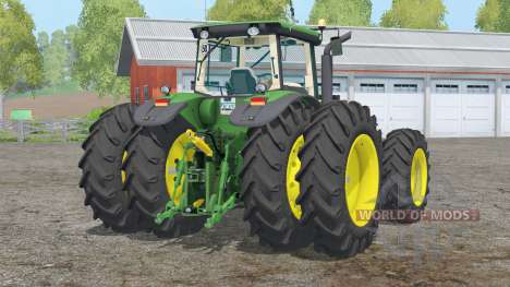 John Deere 8530〡poids aux roues arrière pour Farming Simulator 2015