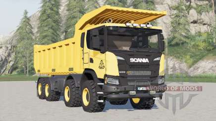 Scania G 370 XT 8x8 dump truck 2017 pour Farming Simulator 2017