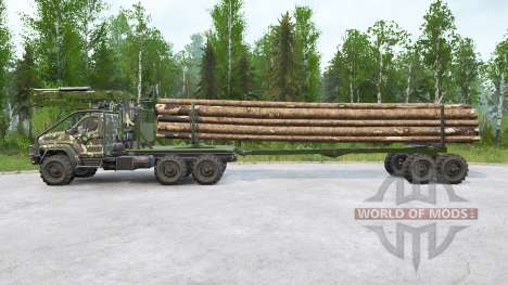 Ural Next camion en bois avec manipulateur pour Spintires MudRunner