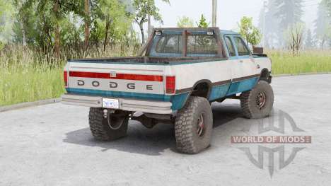 Dodge Power Ram 250 Club Cab 1990 pour Spin Tires