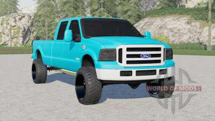 Ford F-350 Super Duty King Ranch Crew Cab 2006〡exhaust config pour Farming Simulator 2017