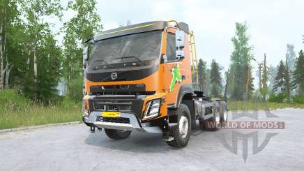 Volvo FMX 500 6x6 tractor Day Cab v2.0 pour MudRunner