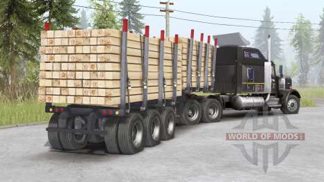 Kenworth W900 6x6 v1.4 pour Spin Tires