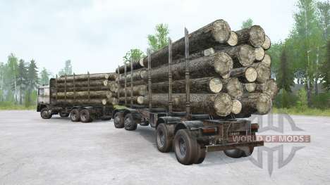 Volvo F12 Timber Truck für Spintires MudRunner