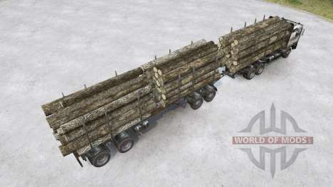 Volvo F12 Timber Truck für Spintires MudRunner