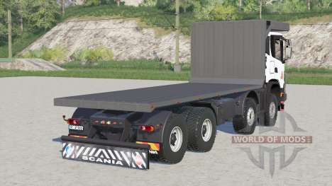 Scania G 370 XT 8x8 Flatbed pour Farming Simulator 2017