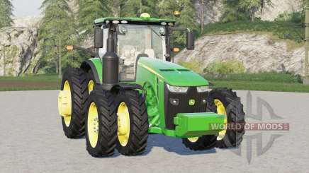 John Deere série 8R 〡 configurations de roues real pour Farming Simulator 2017