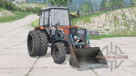 MTZ-82.1 Belarus〡with front loadeᶉ für Farming Simulator 2015