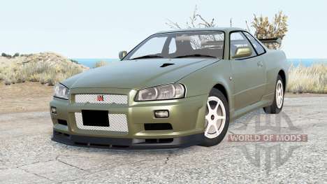 Nissan Skyline GT-R V-spec II (BNR34) 2002 pour BeamNG Drive