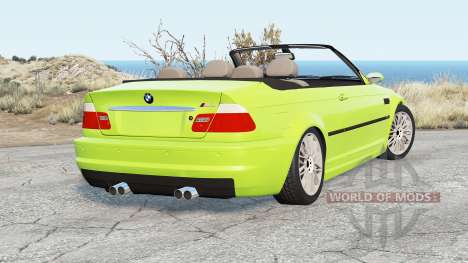 BMW M3 Convertible (E46) 2001 pour BeamNG Drive