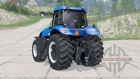 New Holland T8.270 avec roues arrière doubles pour Farming Simulator 2015