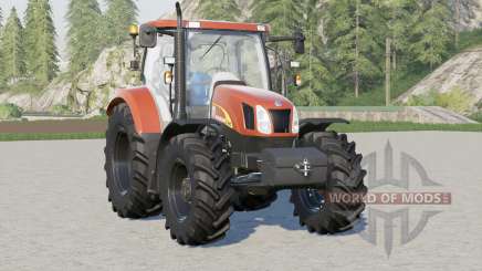 New Holland T6000 series〡y compris le poids avant pour Farming Simulator 2017