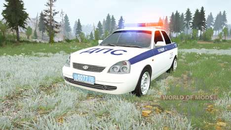 Lada Priora Police pour Spintires MudRunner