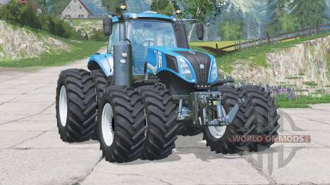 New Holland T8.435〡Irgenketten auf allen Rädern für Farming Simulator 2015