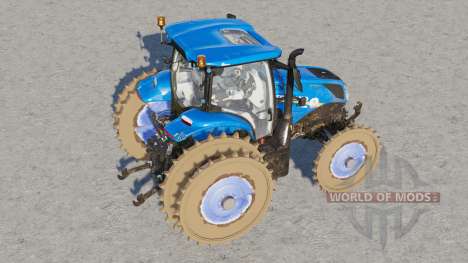 New Holland série T6 avec roues en fer pour Farming Simulator 2017
