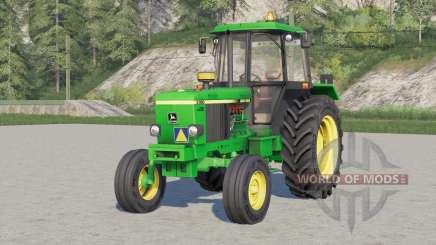 La série John Deere 3050 contenant différentes options de poids pour Farming Simulator 2017