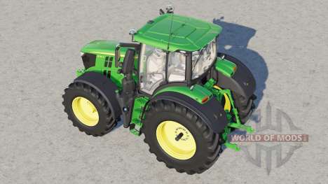 John Deere série 6R avec pneus Michelin & Mitas pour Farming Simulator 2017