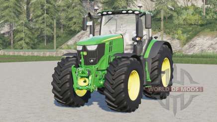 John Deere série 6R avec pneus Michelin et Mitas pour Farming Simulator 2017