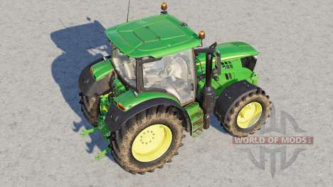 John Deere série 6R avec essieu avant à suspensi pour Farming Simulator 2017