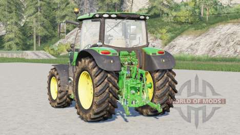 John Deere série 6R avec essieu avant à suspensi pour Farming Simulator 2017