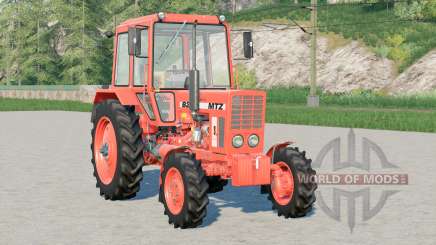 MTZ-82 Biélorussie 〡il y a 3 points d’attelage avant pour Farming Simulator 2017