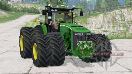 John Deere 8370R〡Staub von den Rädern für Farming Simulator 2015