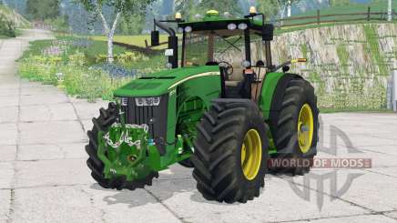 John Deere 8370R〡système d’échappement dynamique pour Farming Simulator 2015