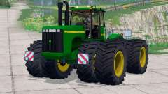 John Deere 9400〡il y a des roues doubles pour Farming Simulator 2015